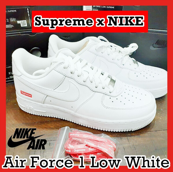 シュプリーム x ナイキスーパーコピーコピー Air Force 1 Low Box Logo White SS 20 WEEK 2   201116B137