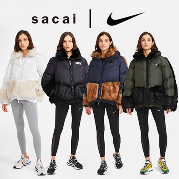 【関税・送料込】追跡あり！ナイキ x sacai 偽物 レディース NRG PARKA ダウンジャケットCT3267-010​