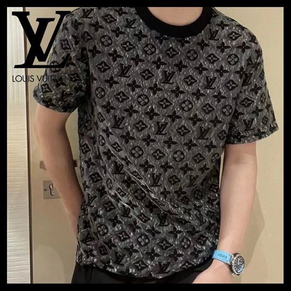 国内発送◆​ルイヴィトン◆LV モノグラム 半袖 Tシャツ 偽物 1AAGM7