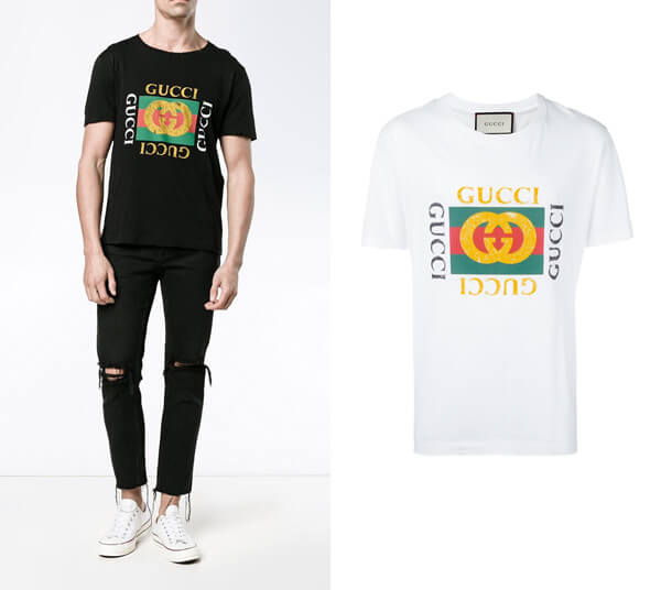 グッチスーパーコピー グッチ 17SS GG LOGO PRINTED T-SHIRTS 8030927