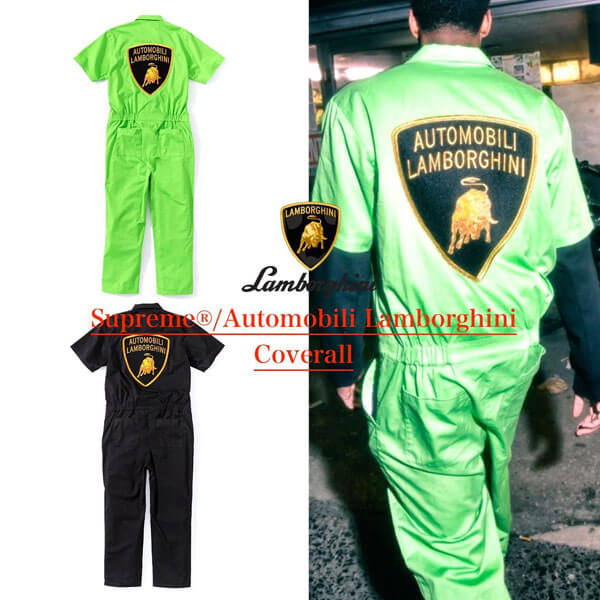 SS20 シュプリーム 偽物 Automobili Lamborghini Coverall ランボルギーニ カバーオール ツナギ201116CC04