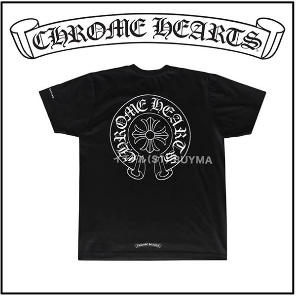 2021新作クロムハーツ クロムハーツ Tシャツ 偽物 CH Horseshoe Tee Black 21042629