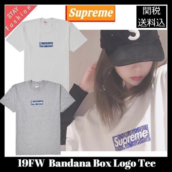 人気！入手困難 激レア! シュプリーム Ｔシャツ コピー bandana Box LogoＴシャツ 21060962