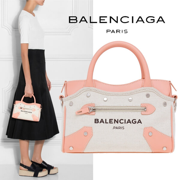 バレンシアガスーパーコピーバレンシアガ Belharra Mini City☆Rose Ballerine