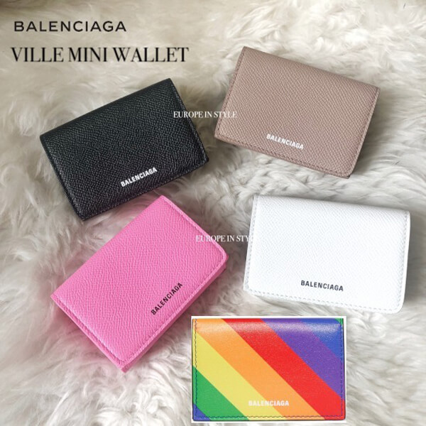 バレンシアガ ミニ財布 コピー VILLE MINI WALLET ヴィル ミニウォレット 5色 55820806H2N3560