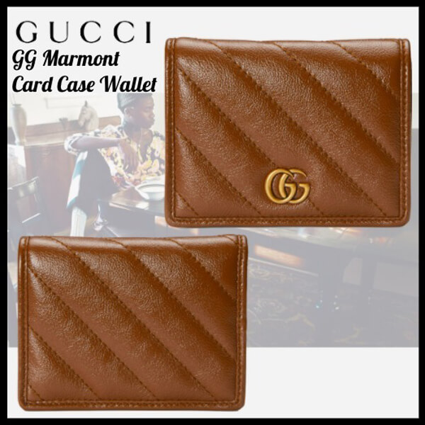 グッチ☆グッチ 財布 偽物☆GG Marmont card case wallet 466492 0OLFT 2535