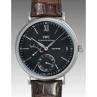 IWCコピー ポートフィノ ハンドワインド 8デイズ IW510102メンズ 手巻き ステンレス ブラック